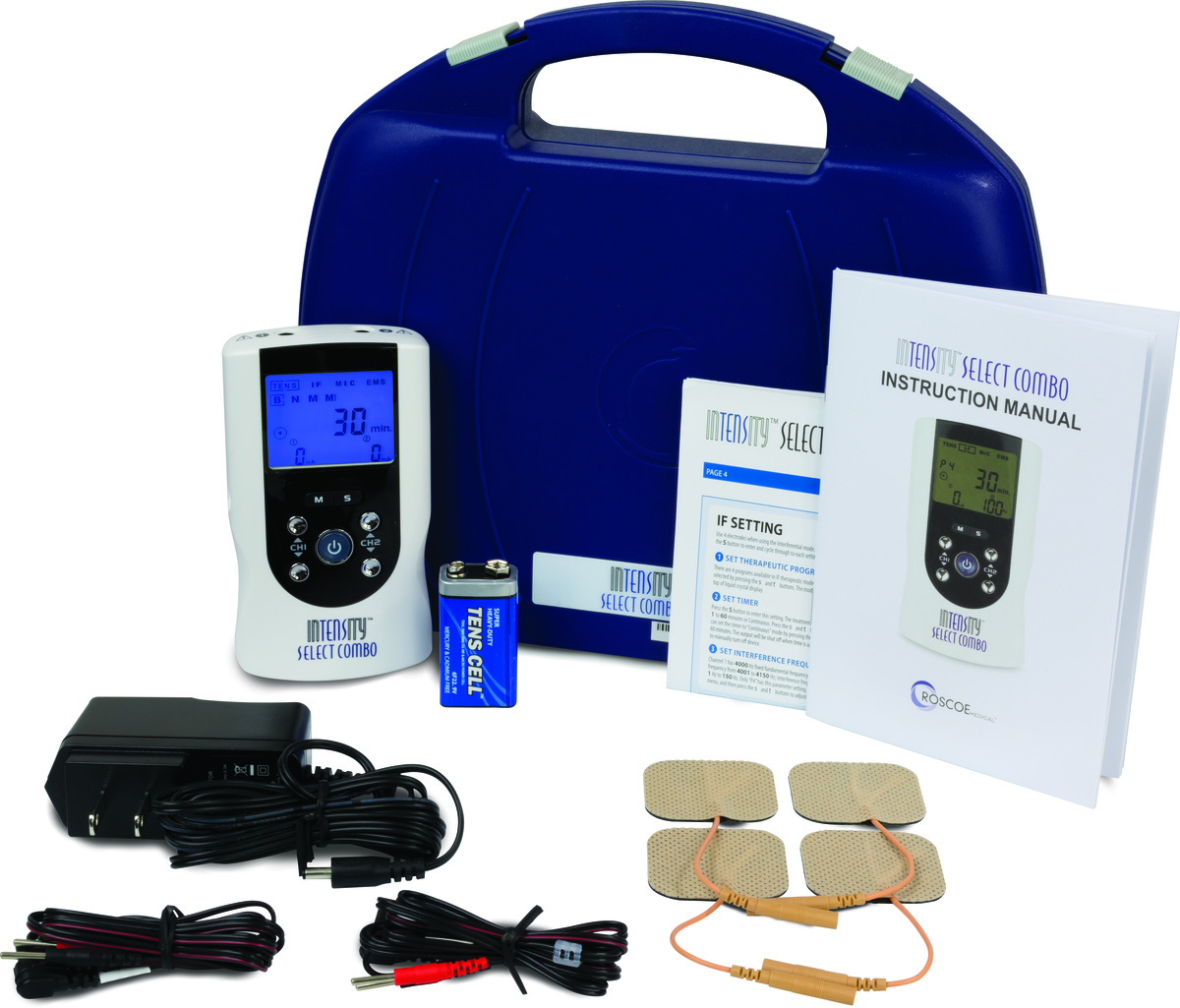 InTENSity Select Combo TENS, EMS, IF & Microcurrent Electrotherapy Device
