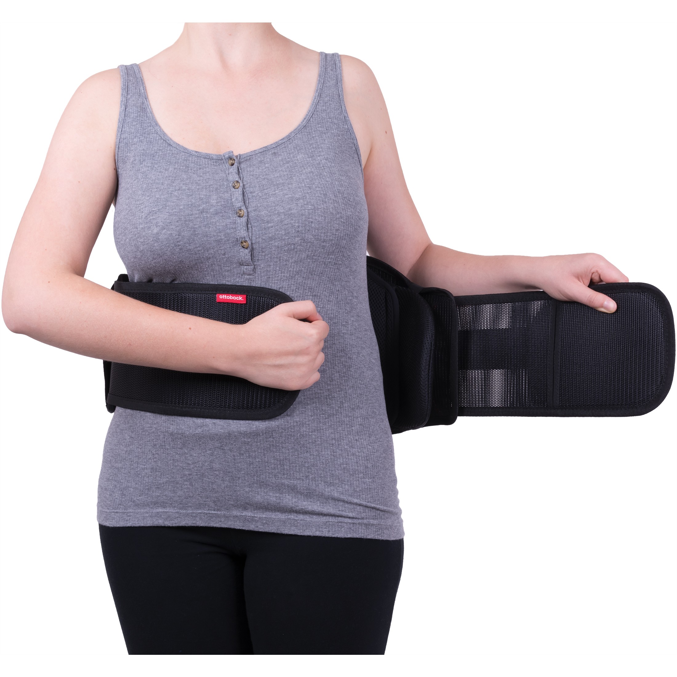 Ottobock The S.P.I.N.E. Adjustable Lower Back Brace with Pulley System - Lumbar  Back Support Belt for Men and Women - Compression to Relieve Lower Bac 