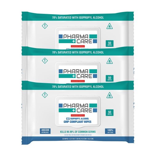 Alcohol Wipes, Pack of 3