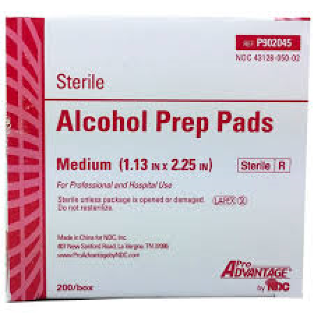  MED PRIDE Alcohol Prep Pads, 200 pack